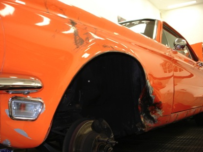 Aftermath of Blown Tire